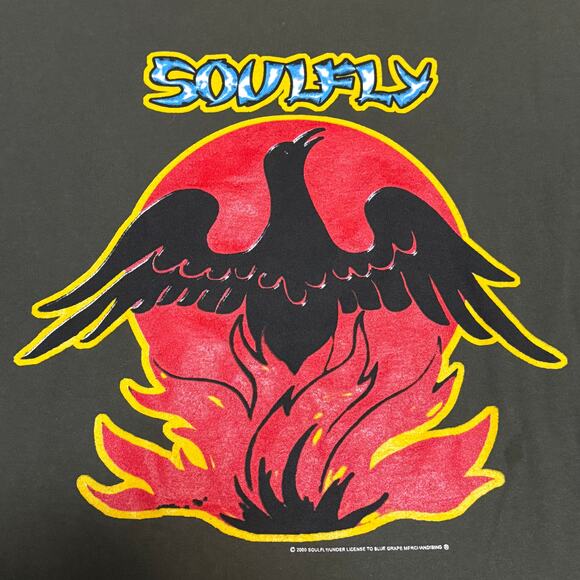 Vintage 2000 Soulfly Back To The Primitive Longsleeve Shirt Large Metal Band - Picture 3 of 9